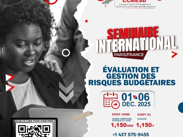 Poster for the CCMESD international seminar in Paris, December 2025
