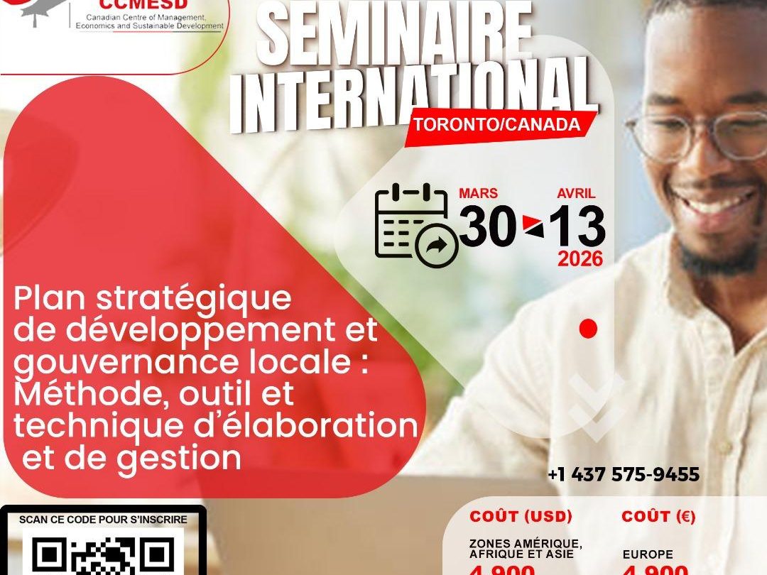 Affiche du séminaire international CCMESD à Paris, décembre 2025