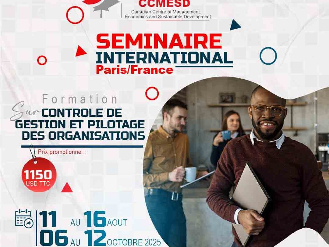 Affiche du séminaire international CCMESD à Paris, août 2025