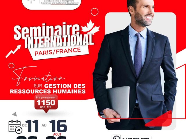 Poster for the CCMESD international seminar in Paris, August 2025